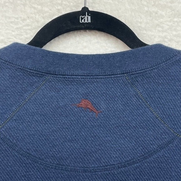 Tommy Bahama Sweater Mens Extra Large Blue Red Reversible Pullover Jumper Preppy - Picture 4 of 10